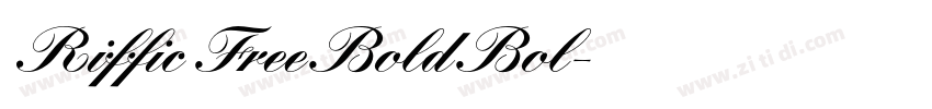 Riffic Free Bold Bol字体转换